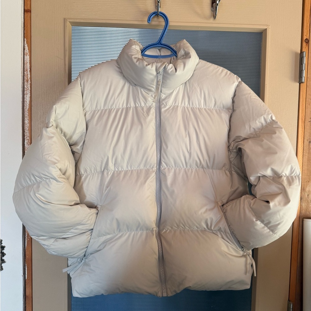 TNA Light Gray Mega puff jacket